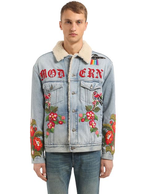 gucci modern future denim jacket|Gucci denim jacket women.